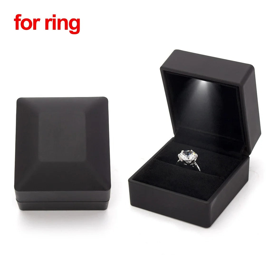 Adjustable Silver Zircon Ring β With Light Box & Gift Bag π