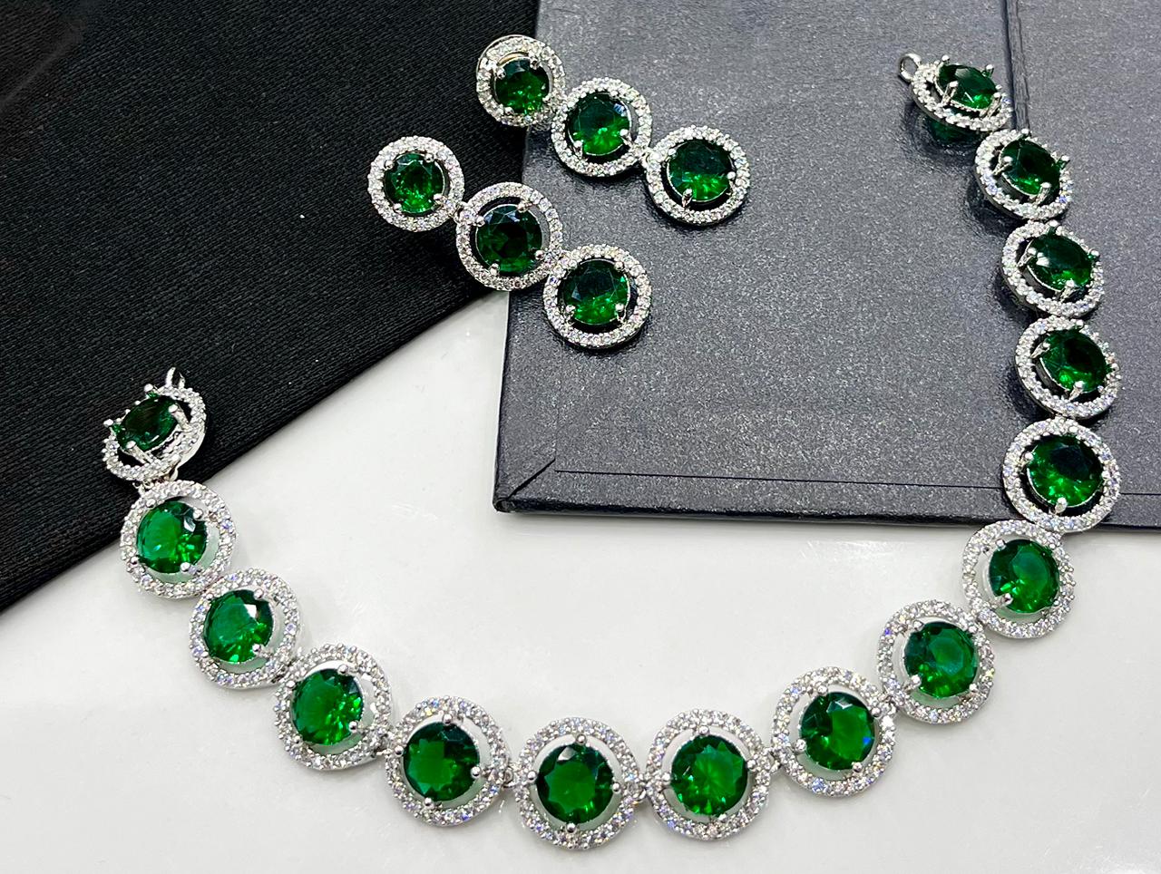 American Diamond 💎 zircon Stone Set (03)