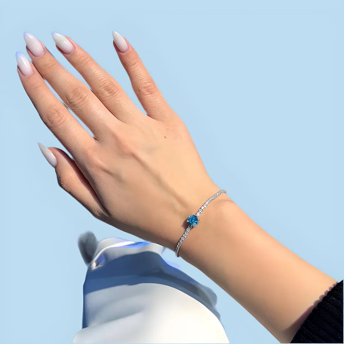 Blue stone Bracelet With Premium Box 💖 + Free Delivery