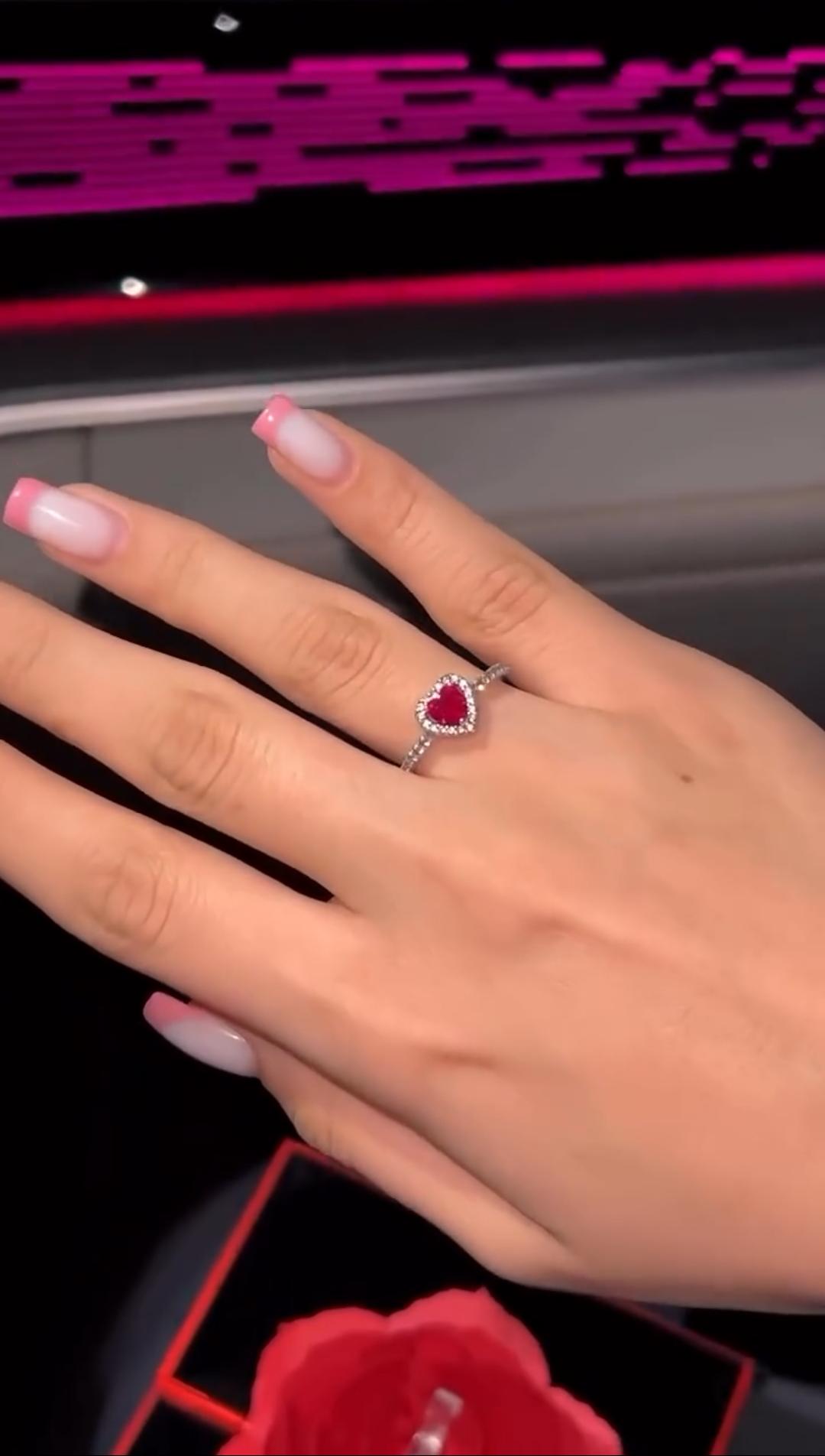 Elegant Box with Premium Heart Ring 💖+Gift Packaging