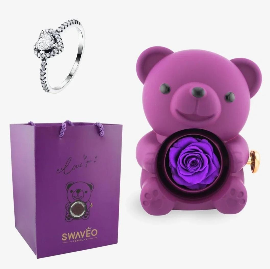 Promise Teddy Bear + Adjustable Heart Ring (Gift Bag)💖