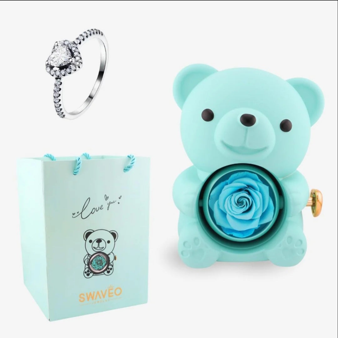 Promise Teddy Bear + Adjustable Heart Ring (Gift Bag)💖