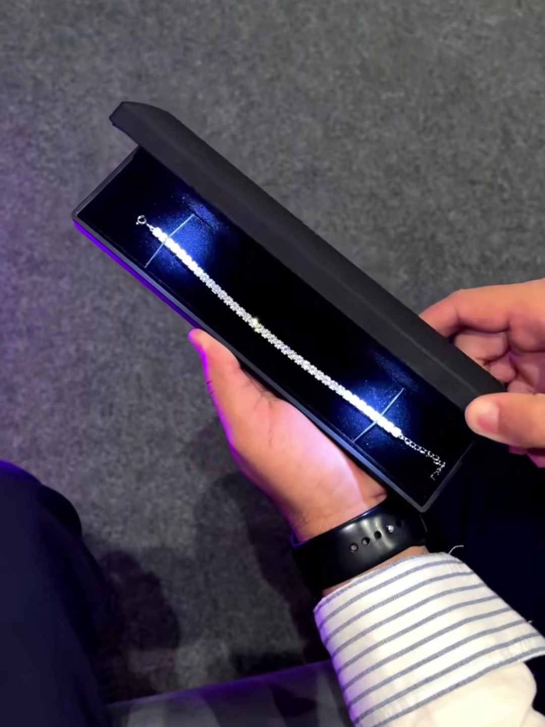 Diamond Tennis bracelet With Premium Light Box💖