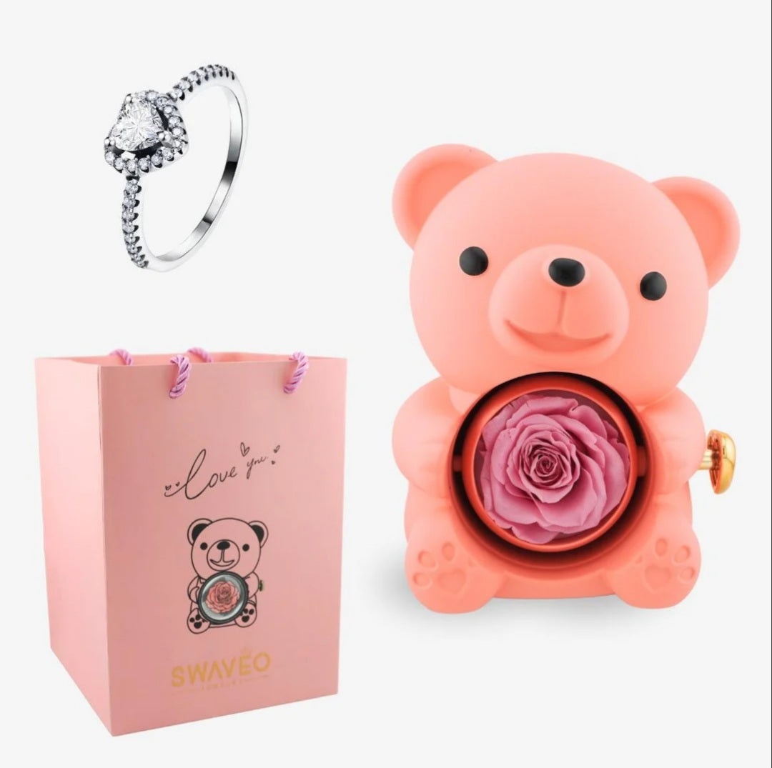 Promise Teddy Bear + Adjustable Heart Ring (Gift Bag)💖