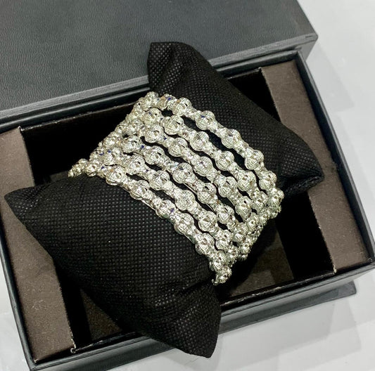 WHITE GOLD BANGLE (01)